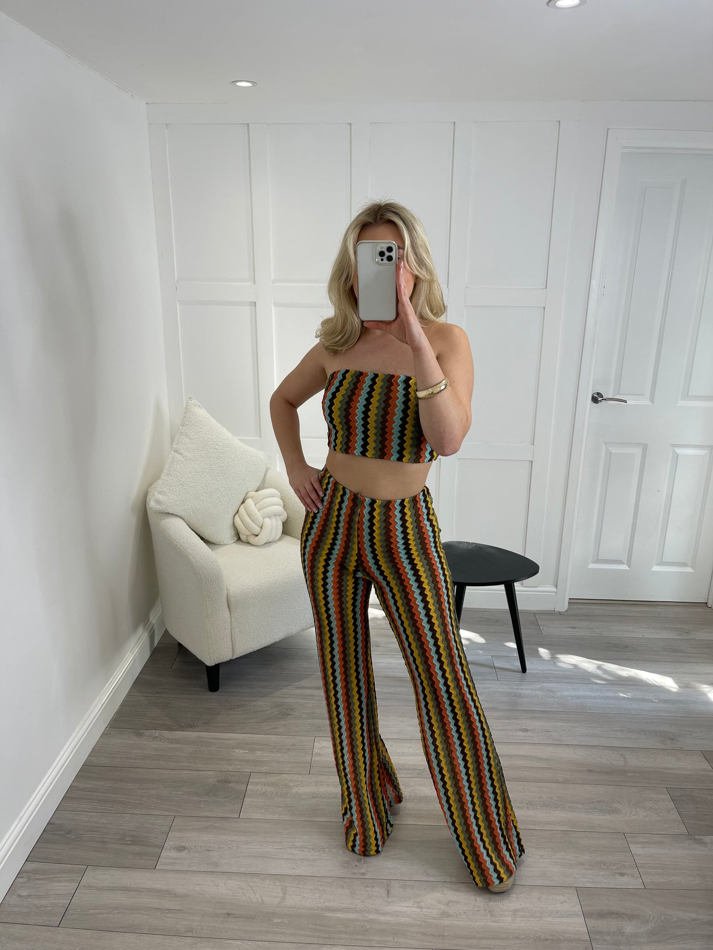 NATALIA Zig Zag Bandeau Top