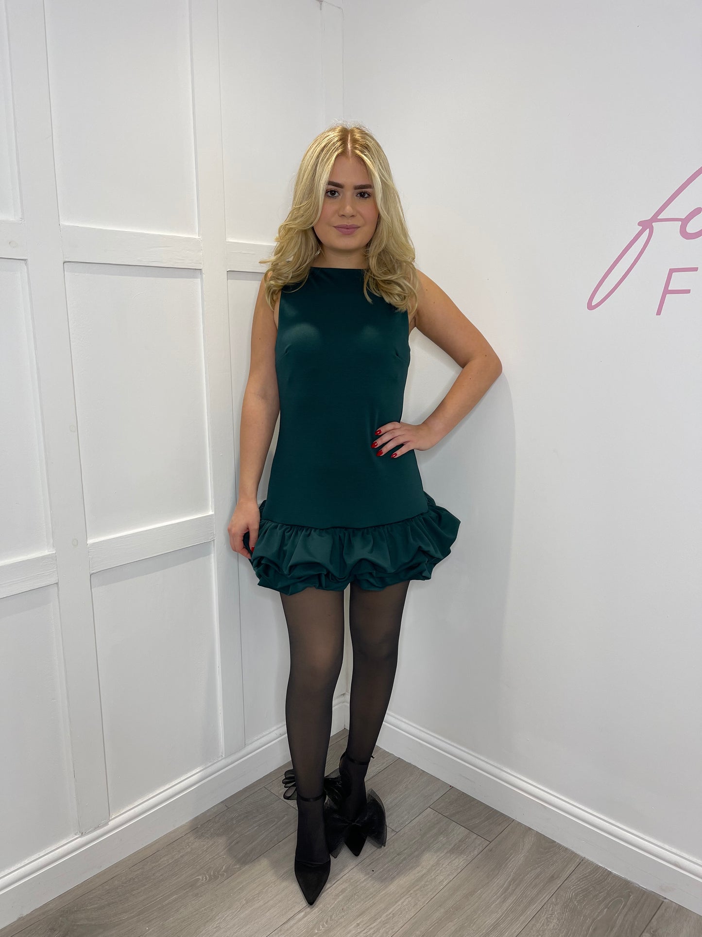 ERICA Premium Mini Ruffle Playsuit