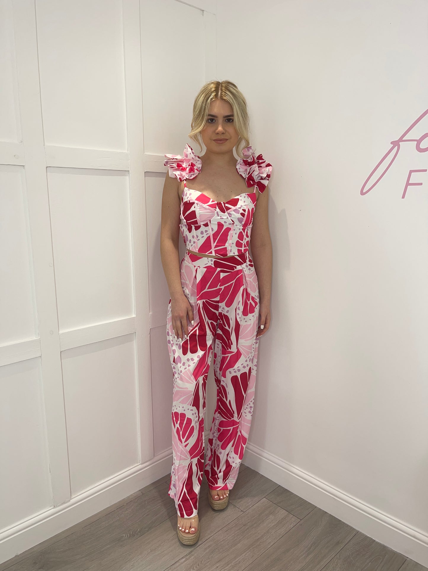 SOPHIE Pink Floral Co Ord Set