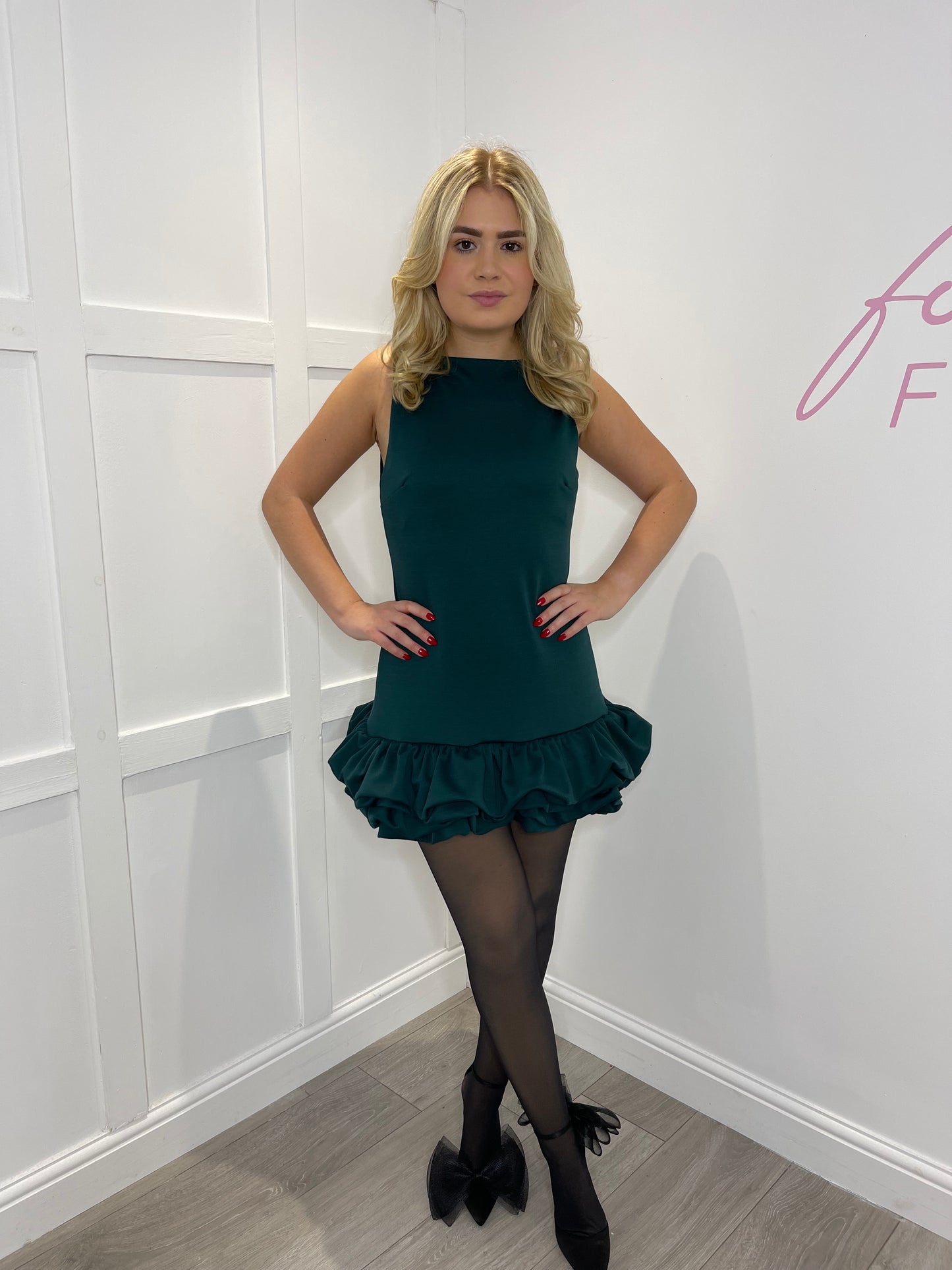 ERICA Premium Mini Ruffle Playsuit