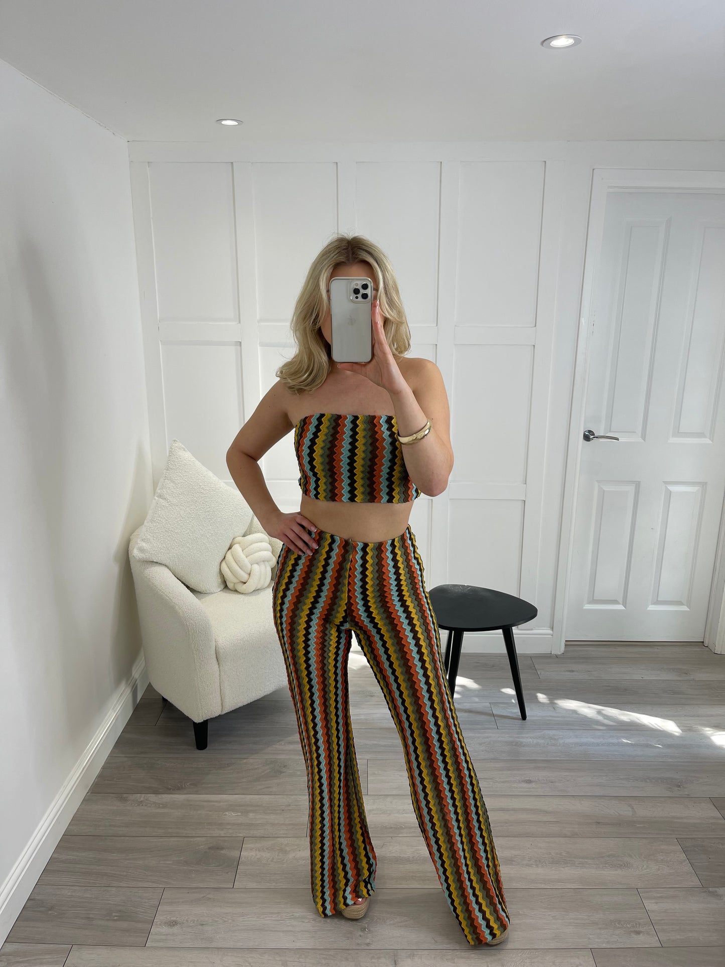 NATALIA Zig Zag Bandeau Top