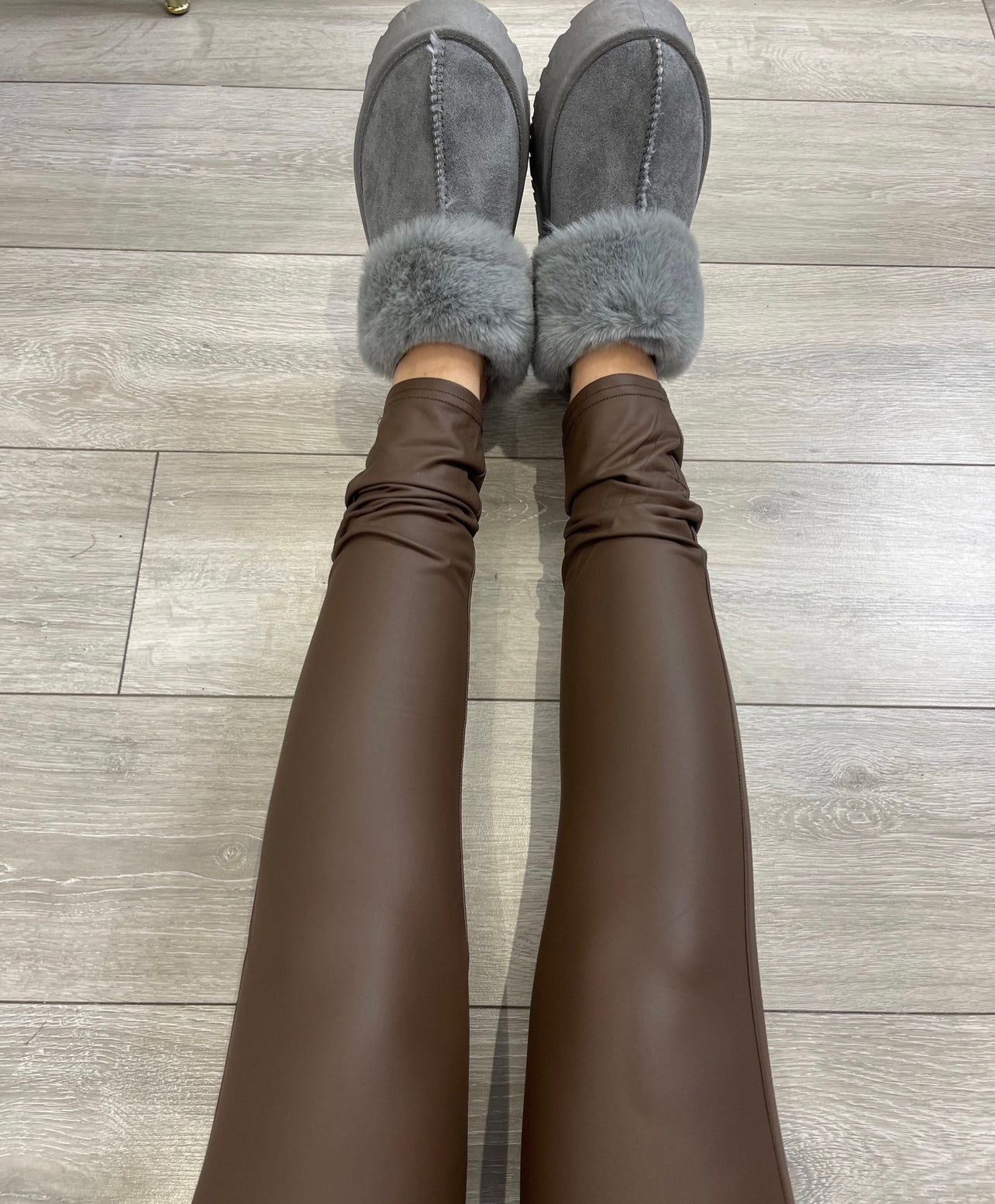 CARMEN PU Leather High Waisted Leggings