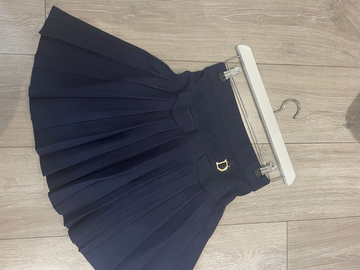 NARLA Premium Fine Knit Navy Pleated Skirt