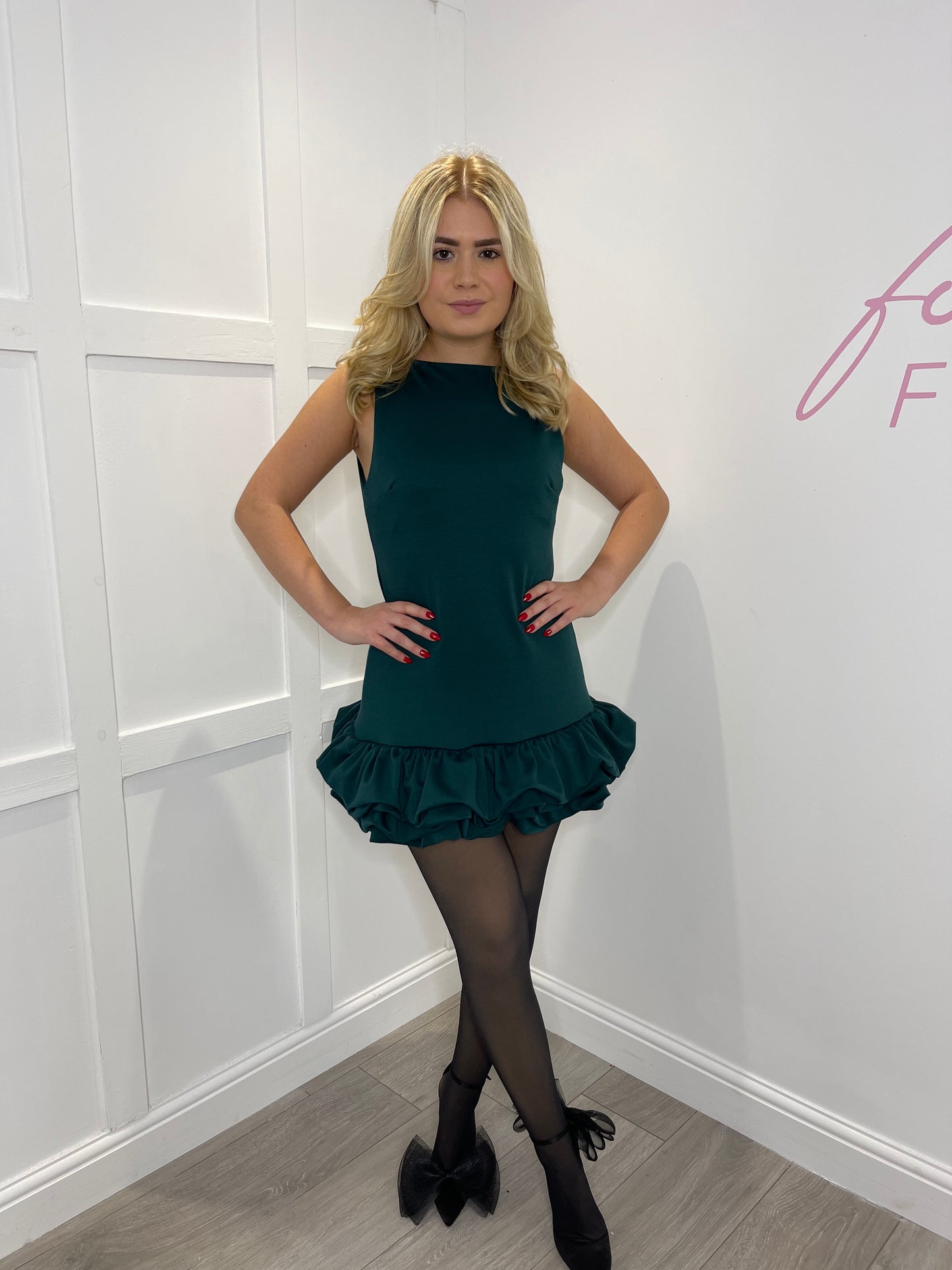 ERICA Premium Mini Ruffle Playsuit