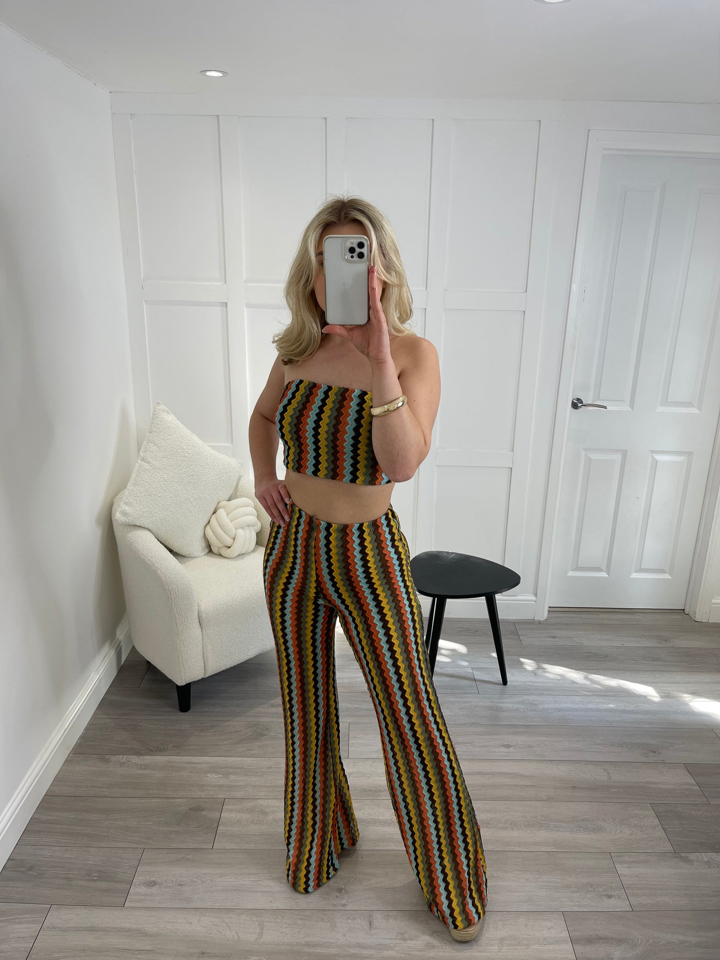 NATALIA Zig Zag Bandeau Top