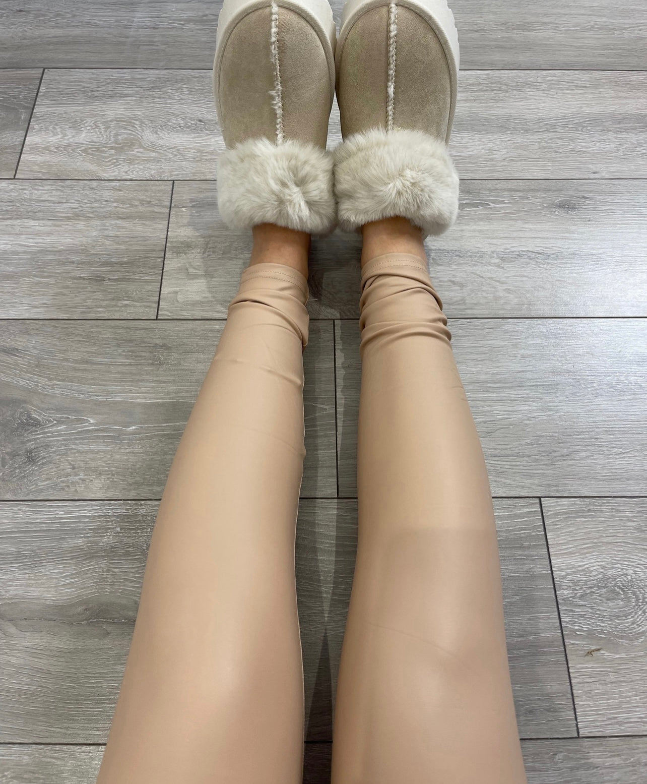 NATALIE PU Leather High Waisted Leggings