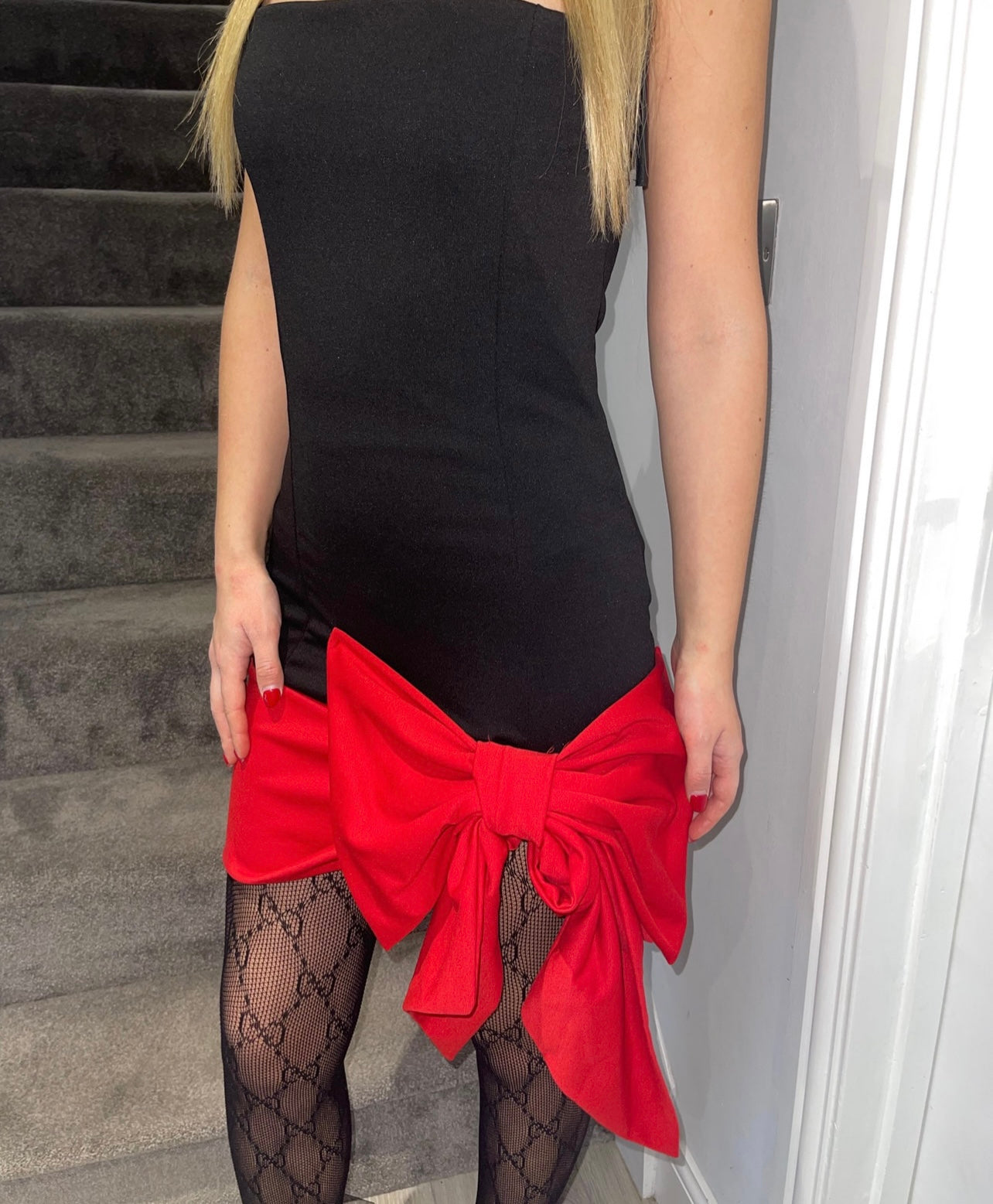 BOW Premium Red Mini Dress