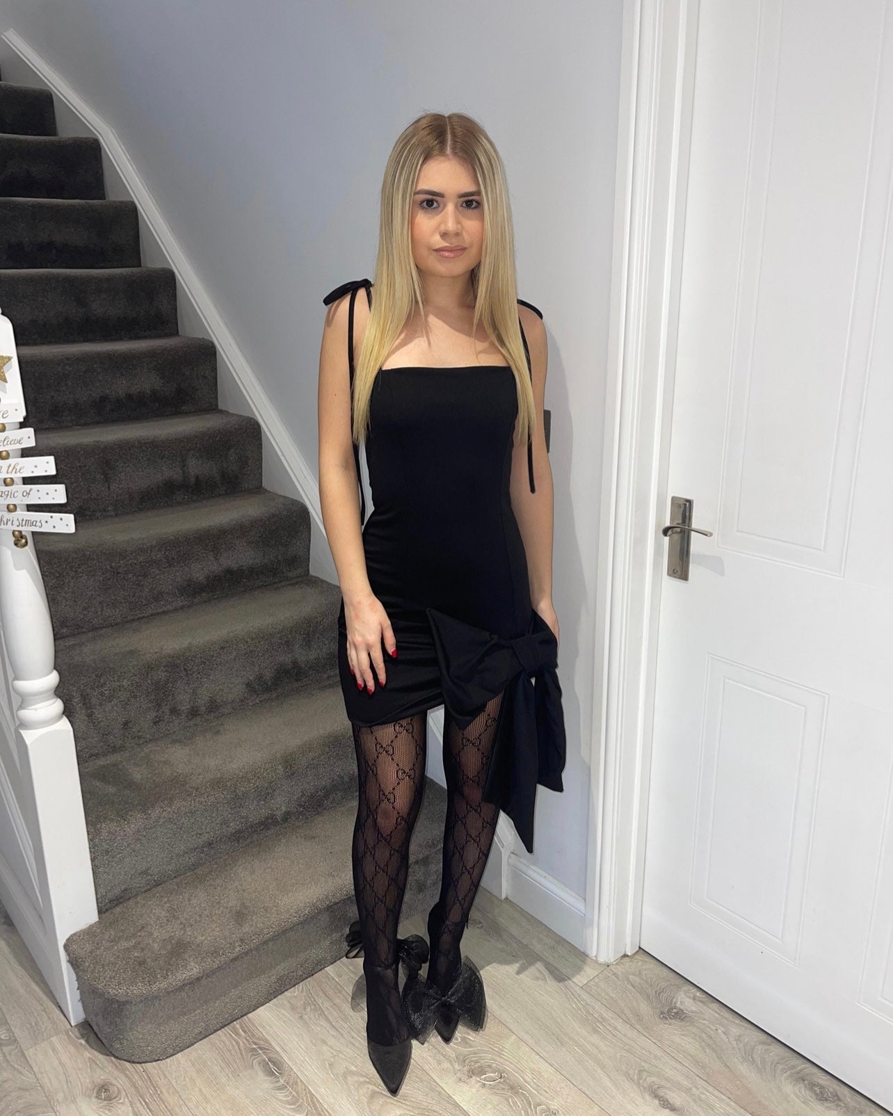 BOW Premium Black Mini Dress