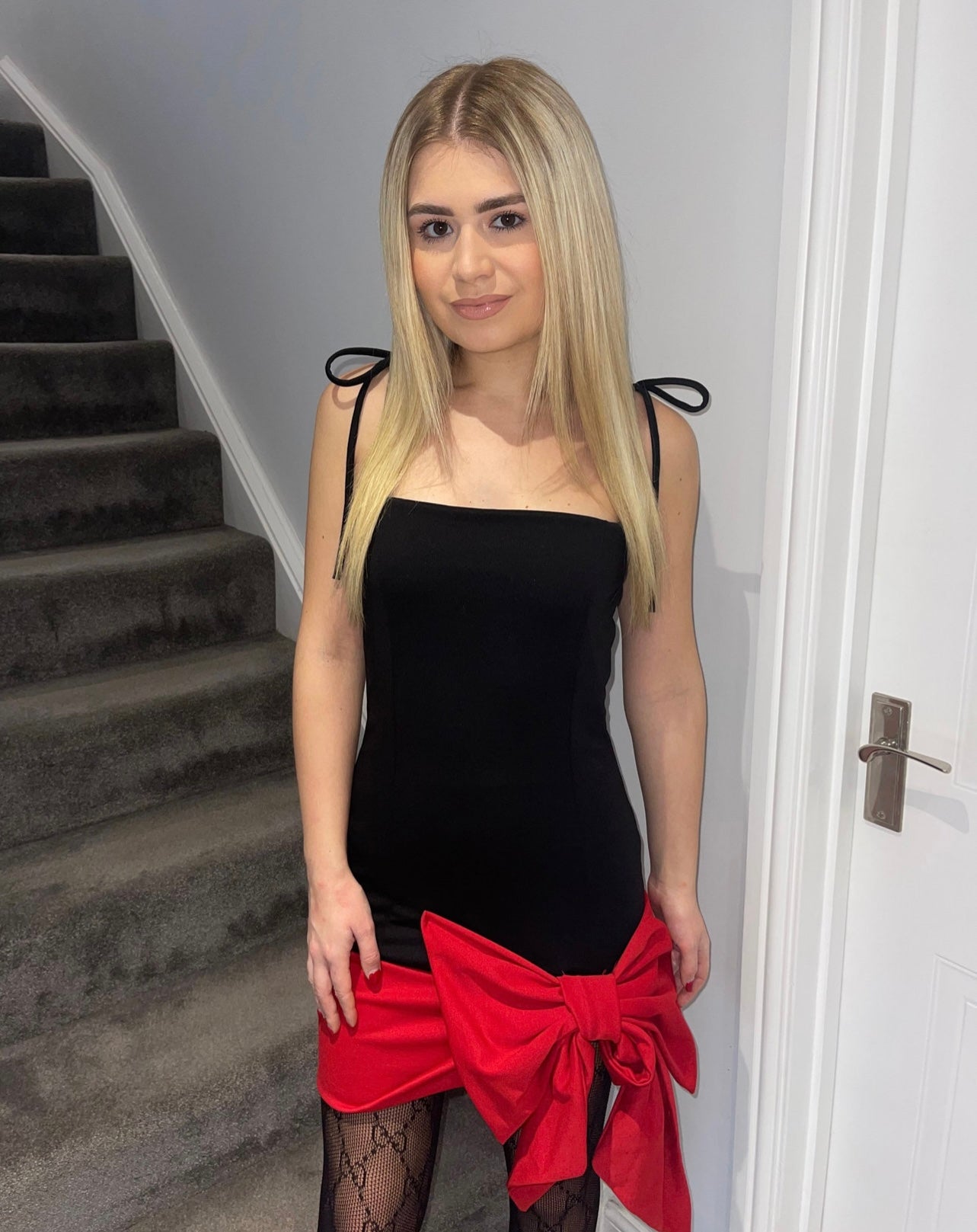 BOW Premium Red Mini Dress