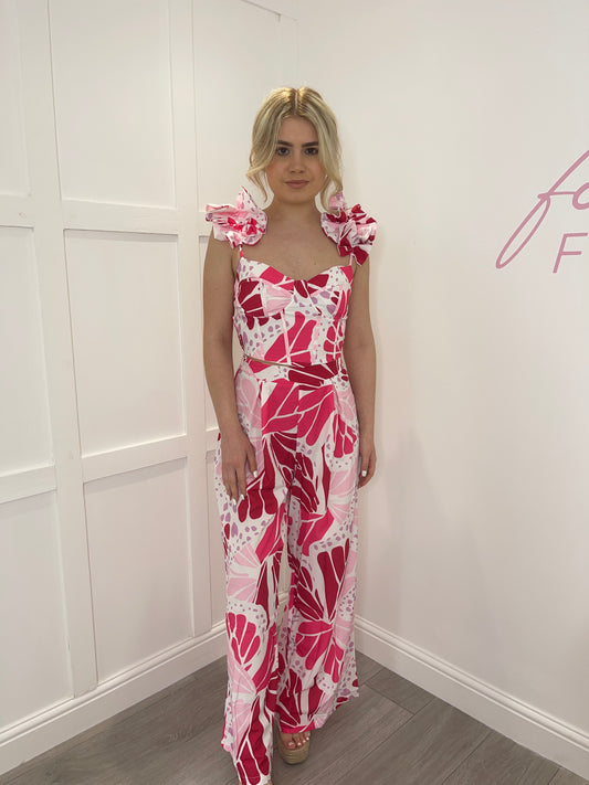 SOPHIE Pink Floral Co Ord Set