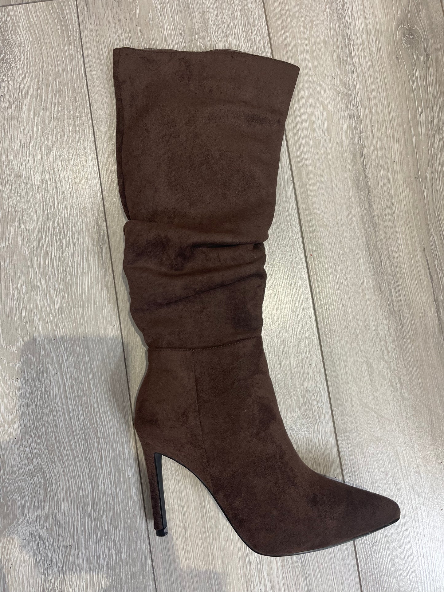 REILY Chocolate Brown Slouch Boots