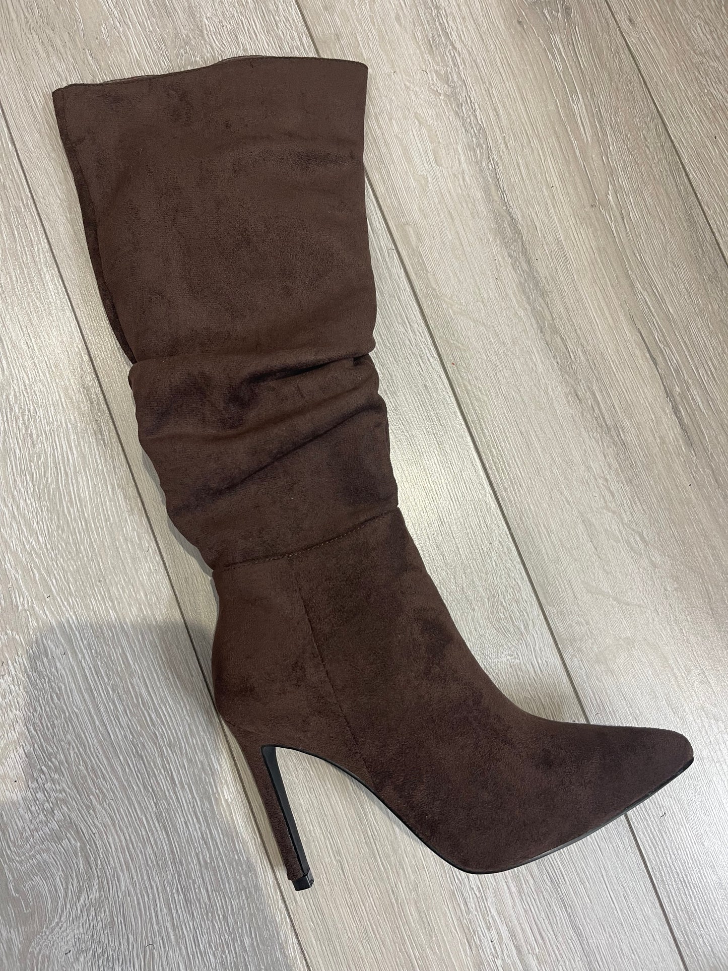 REILY Chocolate Brown Slouch Boots