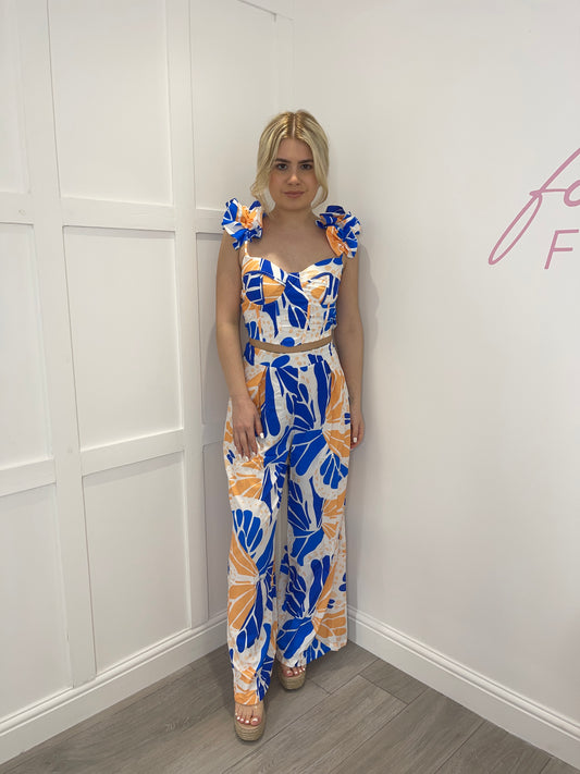 MIA Blue Floral Co Ord Set