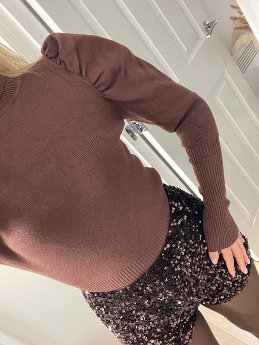 AMBER Premium Puff Sleeve Jumper