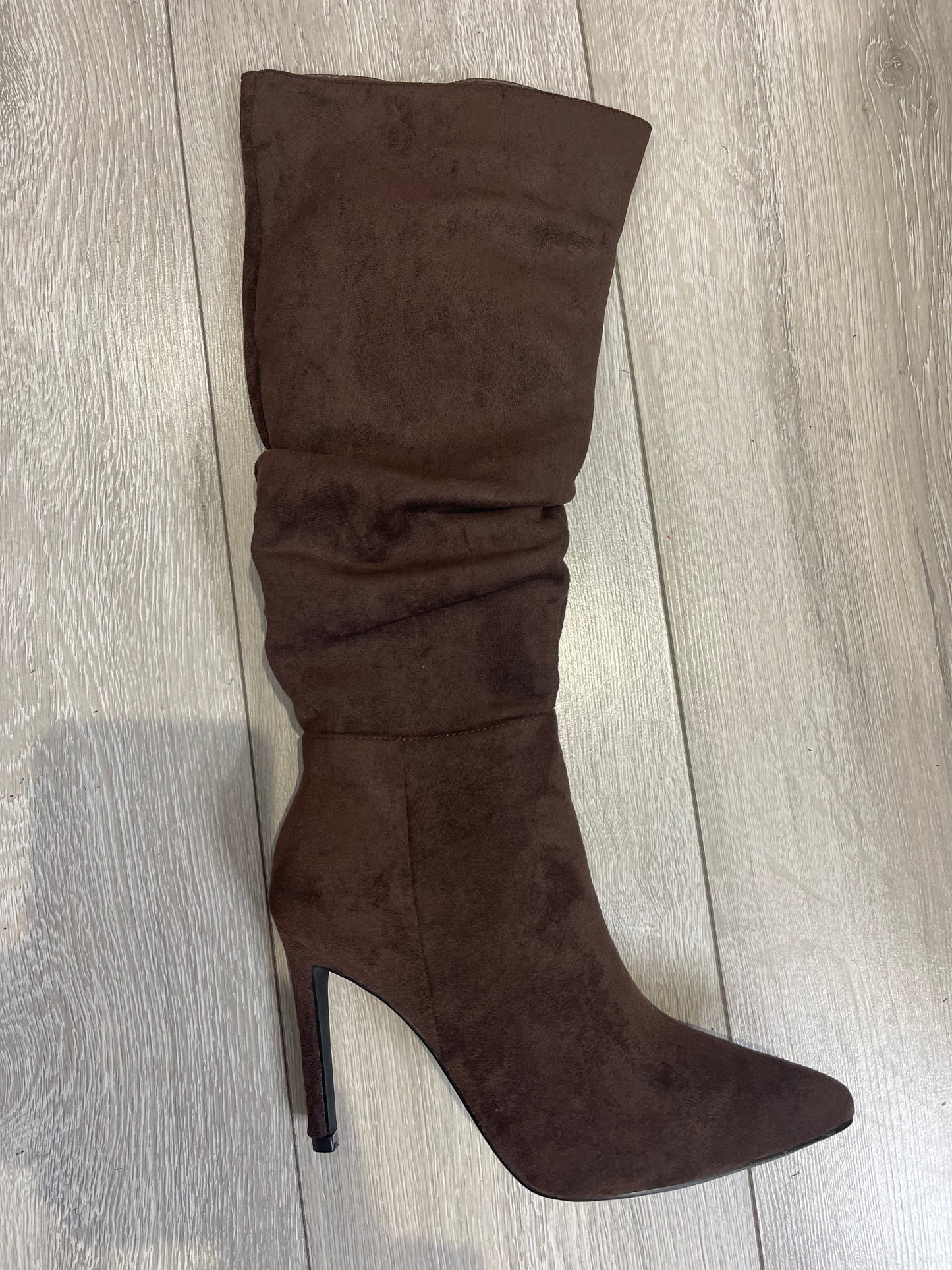 REILY Chocolate Brown Slouch Boots