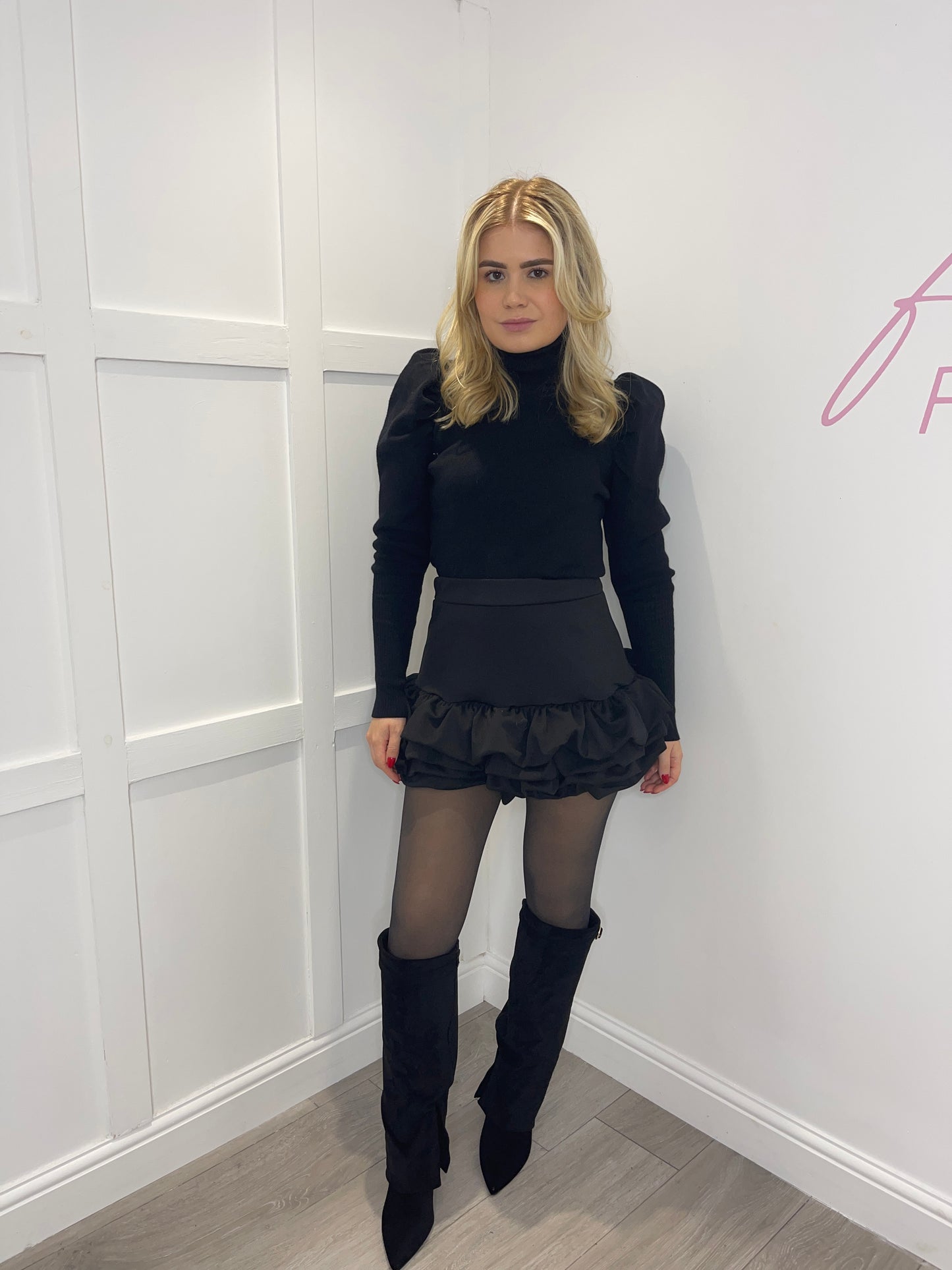 FRANKIE High Waisted Mini Frill Skort