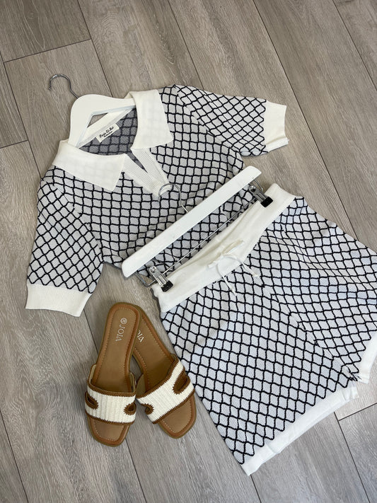 CECILIA Premium Knitted Pattern Co Ord Set