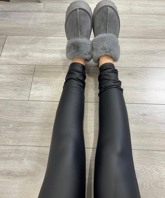 DAISY PU Leather High Waisted Leggings