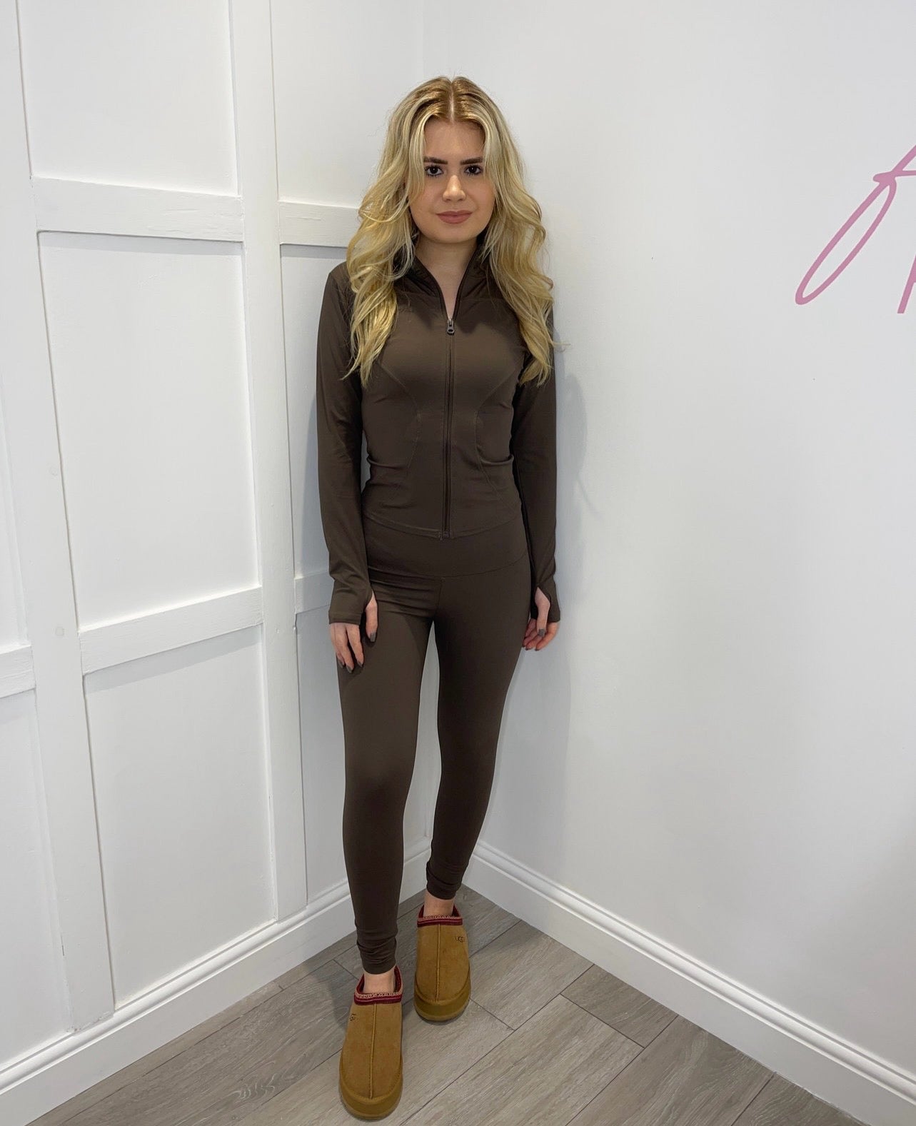 LOTTIE Active Chocolate Brown High Waisted Leggings